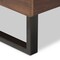 Baxton Studio Mitchell Wood Beige Dark Metal Queen Size Platform Bed 136-7353 - alternate 7